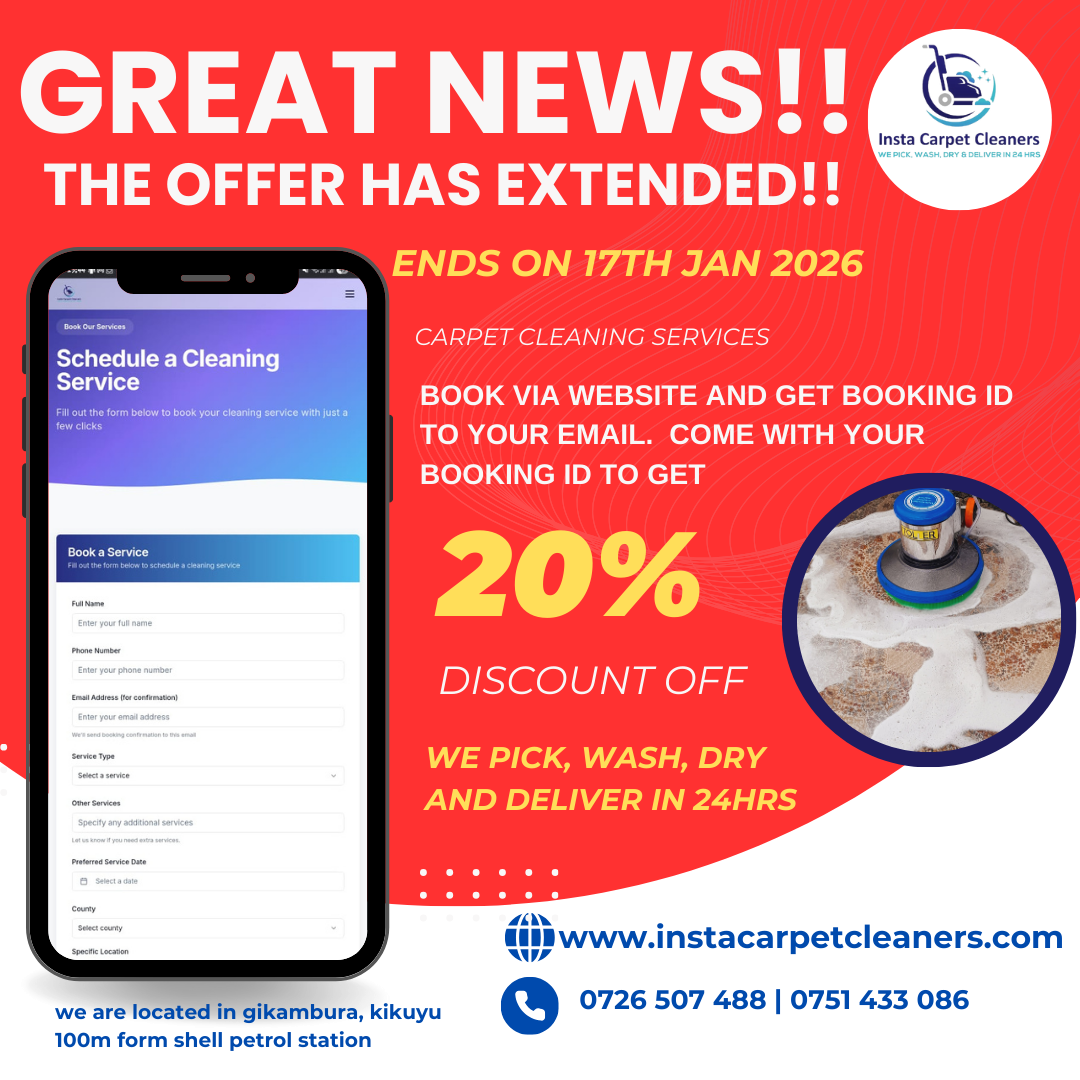 Special offer on carpet cleaning